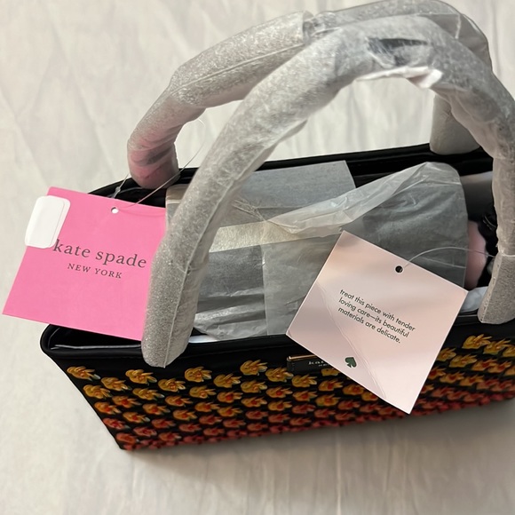 Kate Spade Sam Icon Floral Embellished Nylon Small Tote - Picture 16 of 17